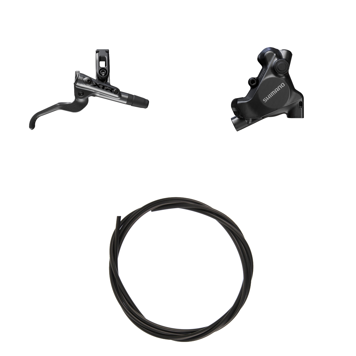 Kit Freno Disco Hidráulico Shimano XTR BR-MT805/BL-M9200 Trasero/Derecho Resina Sin Aletas/Adaptador Latiguillo 1700mm Negro #2