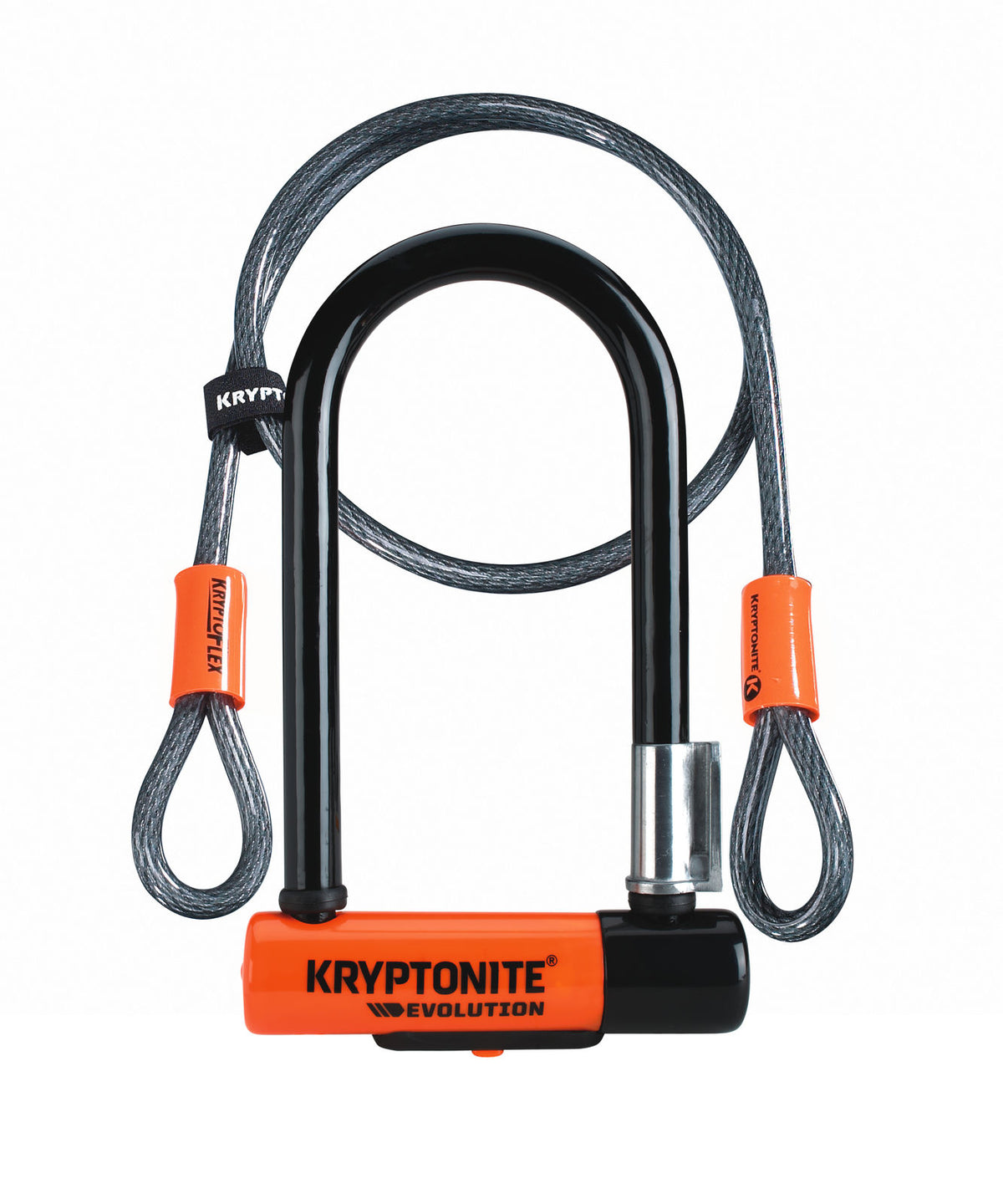 Kryptonite U-Lock Cable Evo Mini 7 8.3x17.8cm Cable 4ft Naranja/Negro