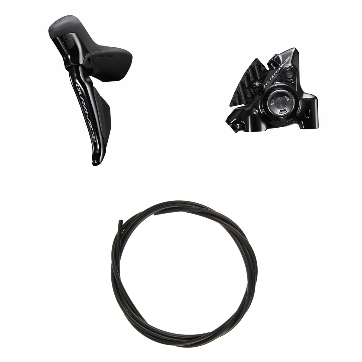 Kit Frenos Disco Hidráulico Shimano Dura-Ace BR-R9270K/ST-R9270 Delantero/Izquierdo Resina Aleta Disco 160mm 1000mm Negro #2