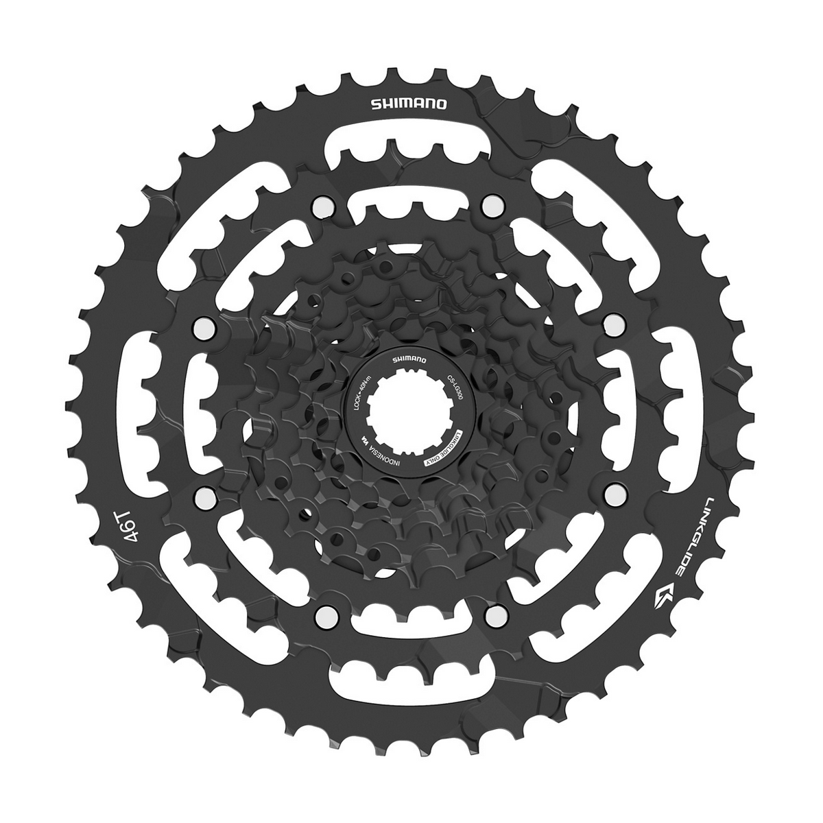 Cassete Shimano CS-LG300-9 9v 11-46D Negro